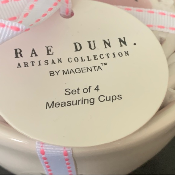 Rae Dunn White & Pink Measuring Cups Set - Picture 9 of 9